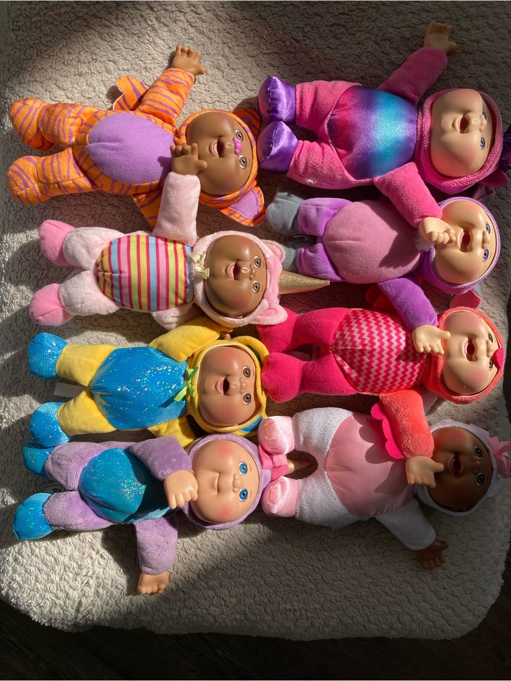 Cabbage patch kid mix Fantasy friends and exotic friends. Lot of 8 dolls